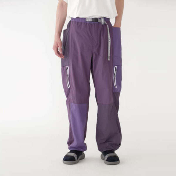 GRAMICCI x AND WANDER Patchwork Wind Pant - Multi Purple