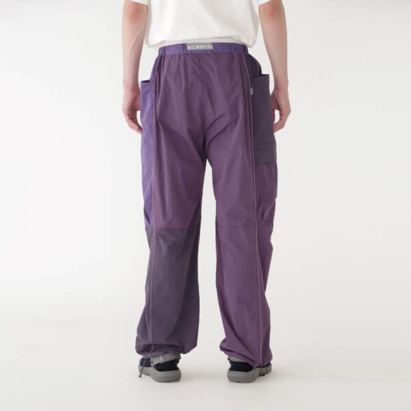 GRAMICCI x AND WANDER Patchwork Wind Pant - Multi Purple