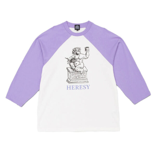 HERESY Bacchus LS Tee - Lavender / White