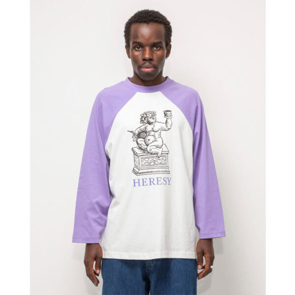 HERESY Bacchus LS Tee - Lavender / White