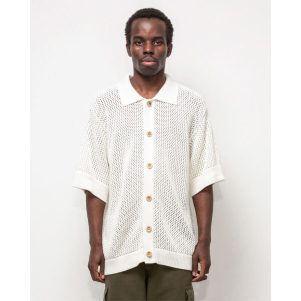 HERESY Braid Shirt - Off White