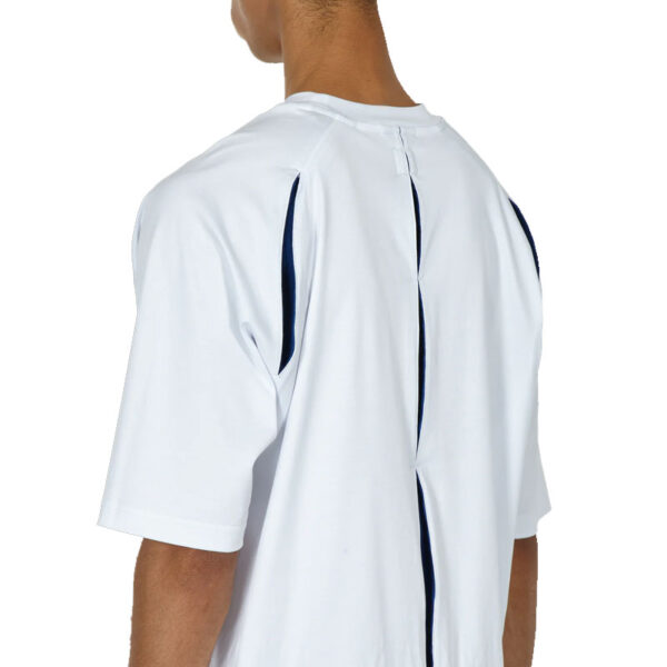 _J.L-A.L_ Bellow Tee - Bright White / Blue