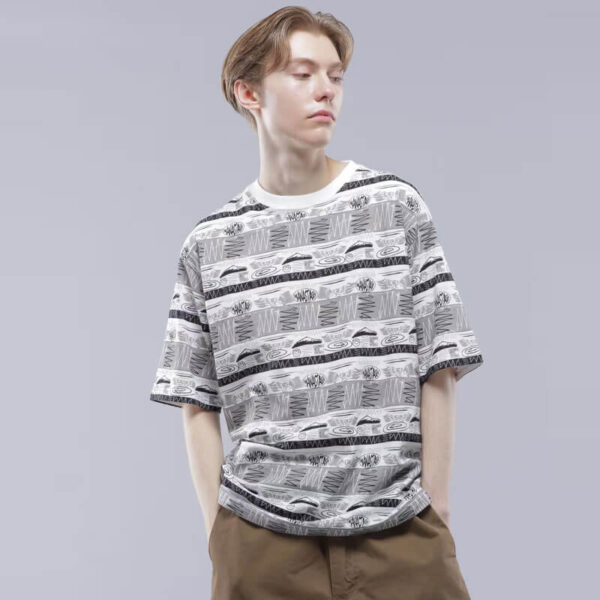 MTN Stripe Tee - Black