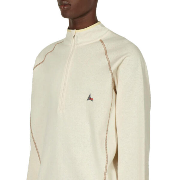 Jersey Half Zip - Ecru