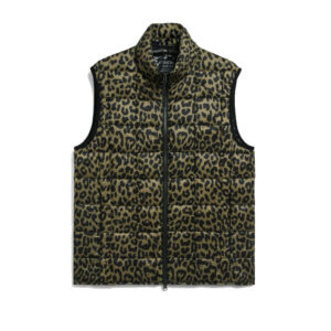 TAION-Hi-neck-Down-Vest-Leopard