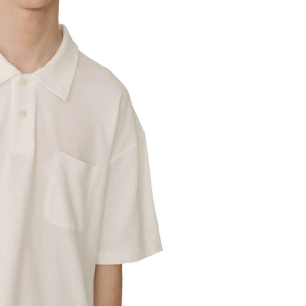 YMC Earth Polo Tee - White