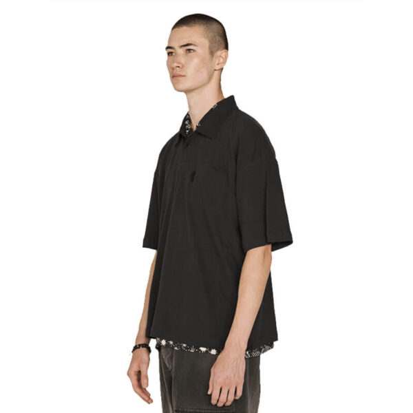 YMC Ivy Polo Tee - Black