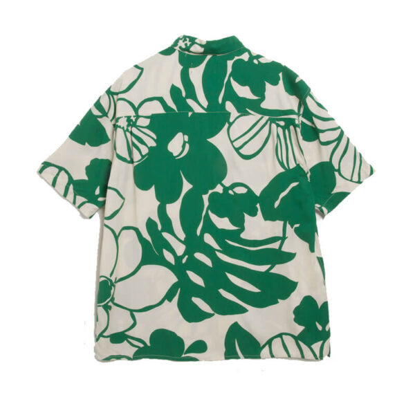 YMC Mitchum Shirt - Ecru / Green