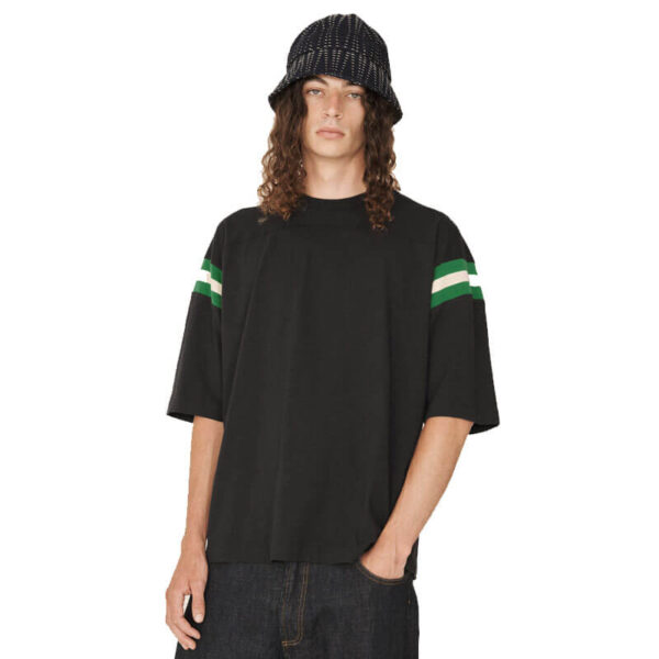 YMC Skate Tee - Black / Green / Ecru