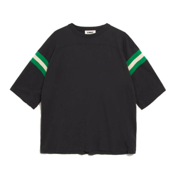 YMC Skate Tee - Black / Green / Ecru