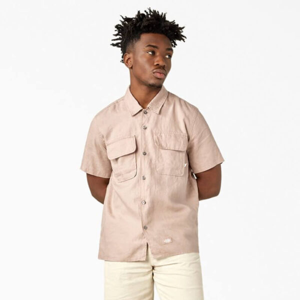 DICKIES Linen Work Shirt - Fawn