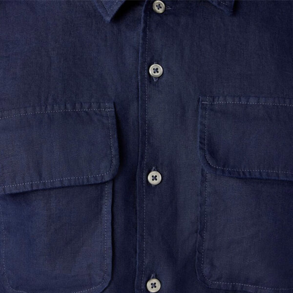 DICKIES Linen Work Shirt - Navy