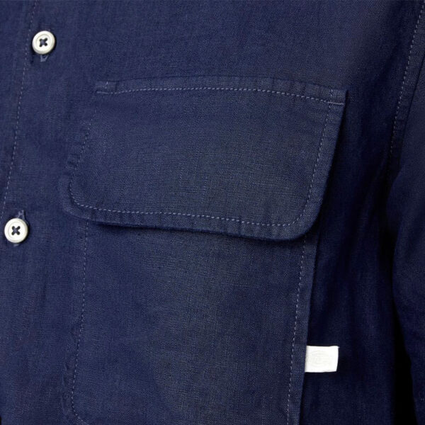 DICKIES Linen Work Shirt - Navy