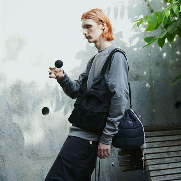 F/CE. W.R Padding Drawstring Bag - Black