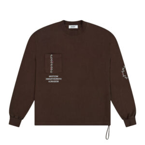 ADISH x WHR Mawj Logo LS Tee - Brown