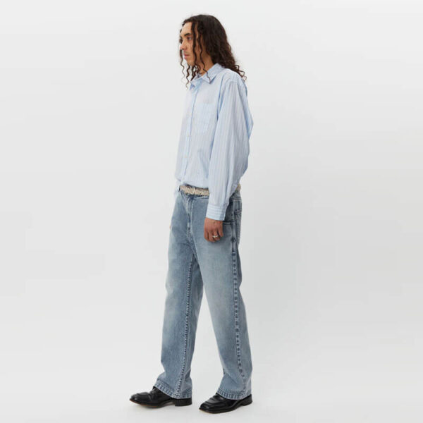MFPEN Straight Cut Jean - Striped Blue