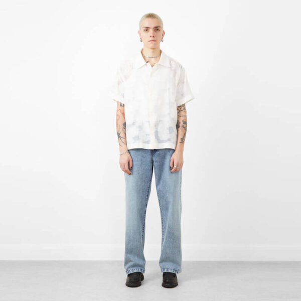 MFPEN Straight Cut Jean - Striped Blue