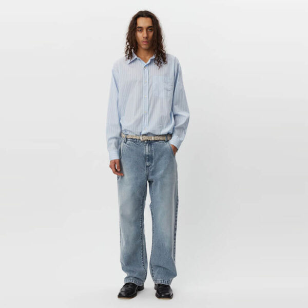 MFPEN Straight Cut Jean - Striped Blue