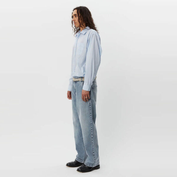 MFPEN Straight Cut Jean - Striped Blue