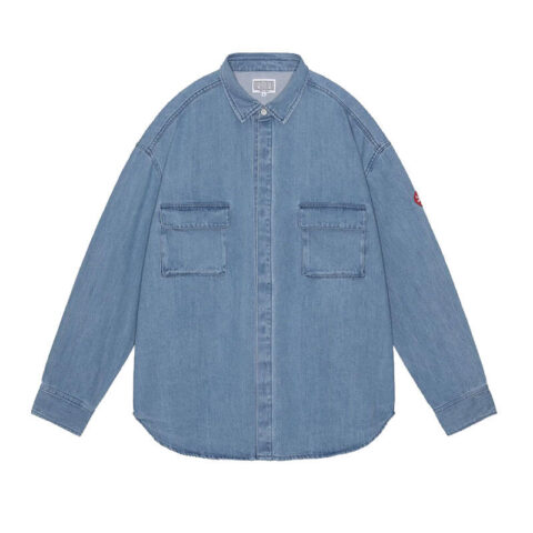 CAV-EMPT-Bleached-Denim-Big-Shirt-Indigo