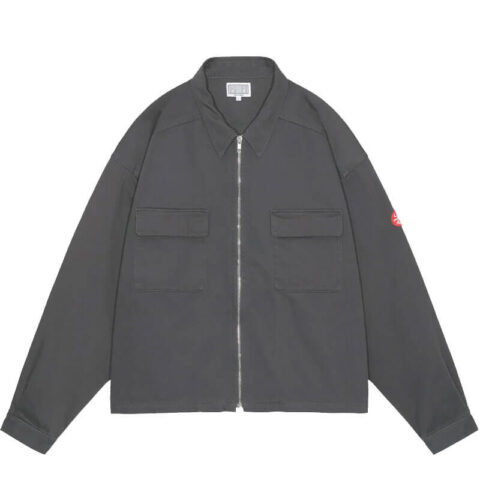 CAV-EMPT-Patched-Zip-Short-Shirt-Jacket-Charcoal