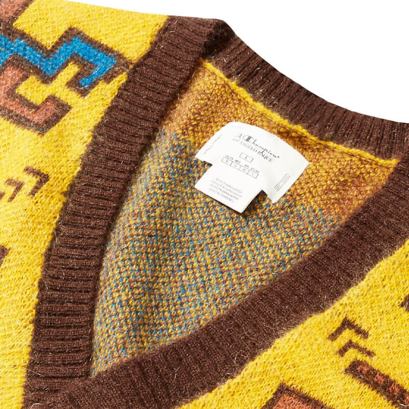 Champion x Angelo Baque Men's Cardigan Yellow GP204454-XAM4V