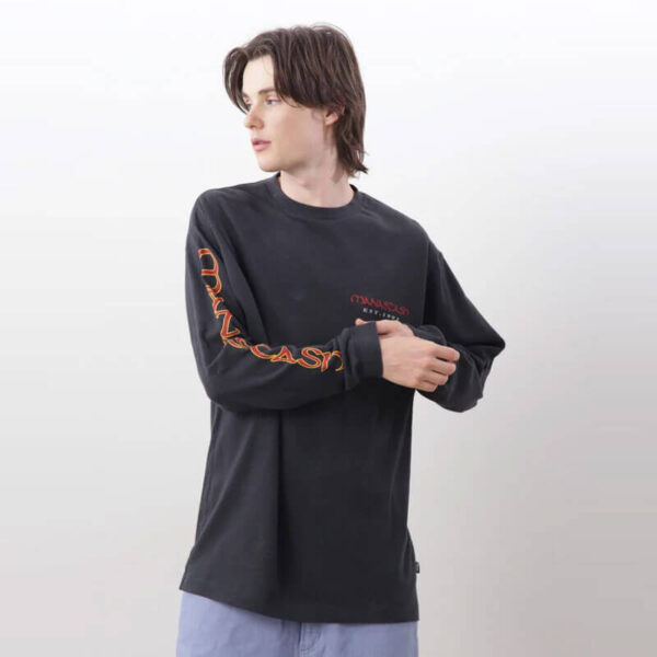 MANASTASH Yaka-Vegas Hemp LS Tee - Black