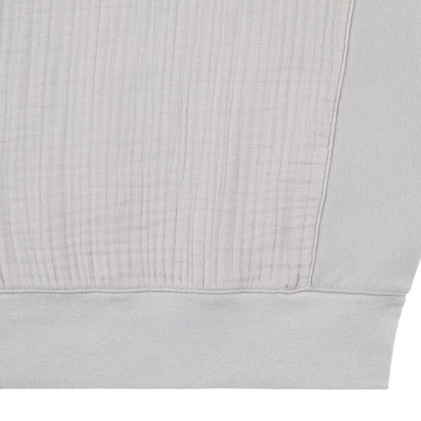 CAV EMPT Layered Gauze Half Zip - Light Grey