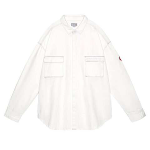 CAV-EMPT-ULT-BLEACHED-DENIM-BIG-SHIRT-White