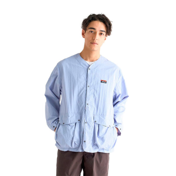 NANGA Nylon Tusser No Collar Jacket - Lavender