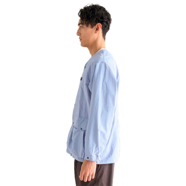 NANGA Nylon Tusser No Collar Jacket - Lavender