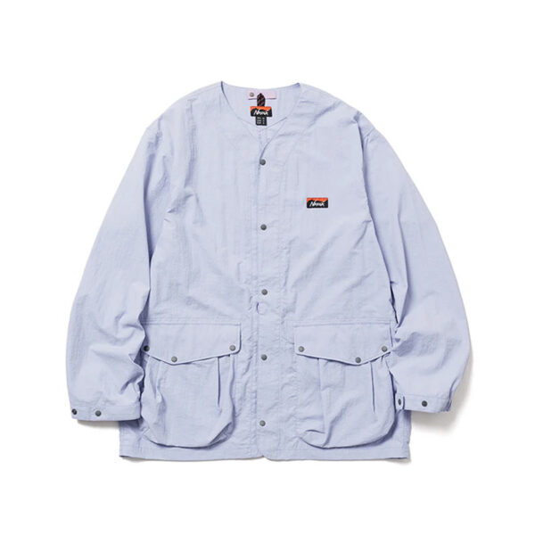 NANGA Nylon Tusser No Collar Jacket - Lavender