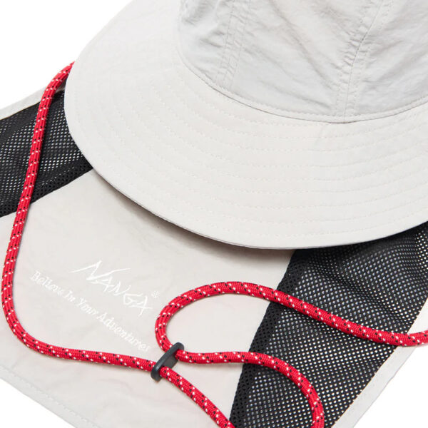 NANGA Nylon Tusser Sunshade Hat - Ivory