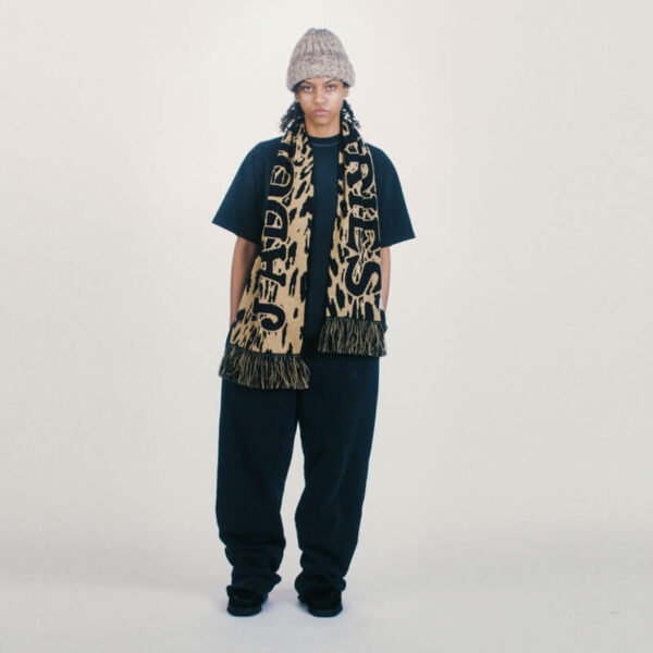 ARIES J'Adoro Aries Leopard Scarf - Beige