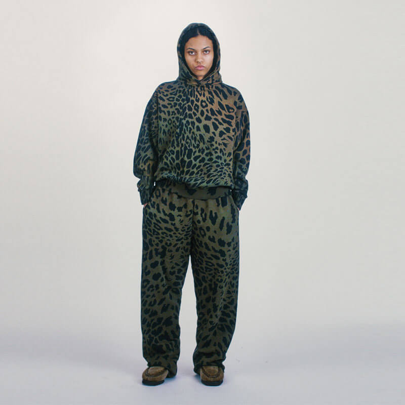 Leopard Straight Sweatpant - Multi