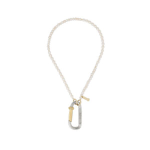 ARIES Mini Carabiner Pearl Necklace