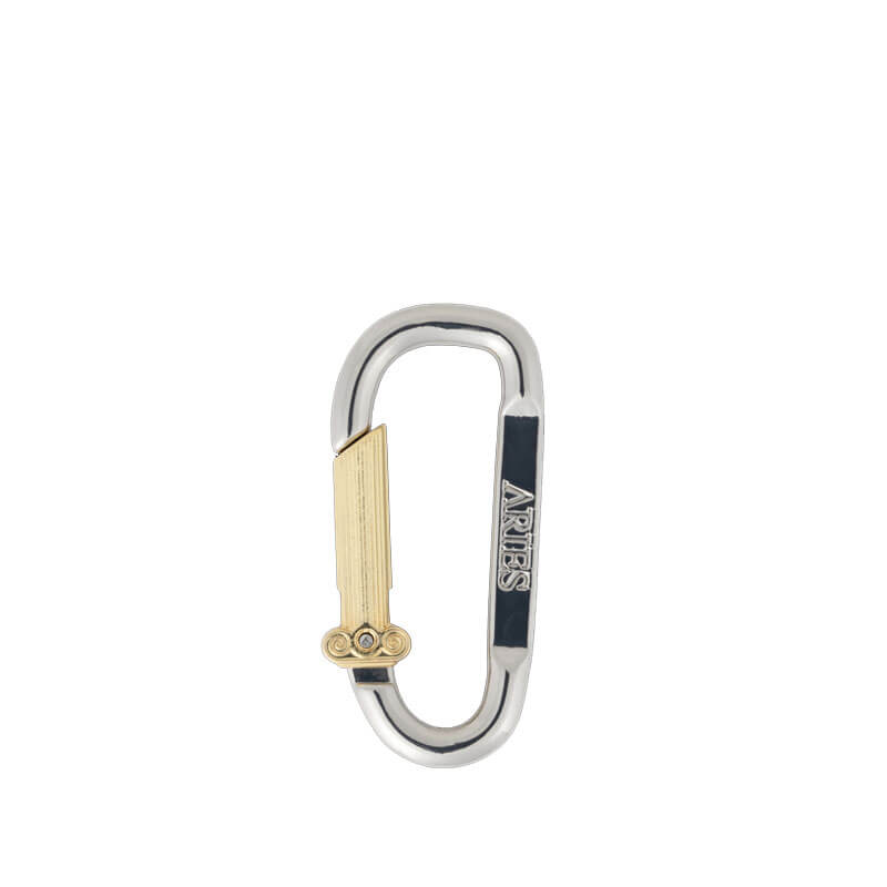 ARIES Mini Carabiner Pearl Necklace