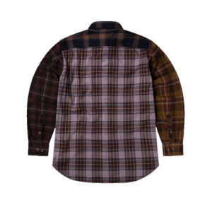 ARIES Overdyed Patchwork LS Shirt - Purple