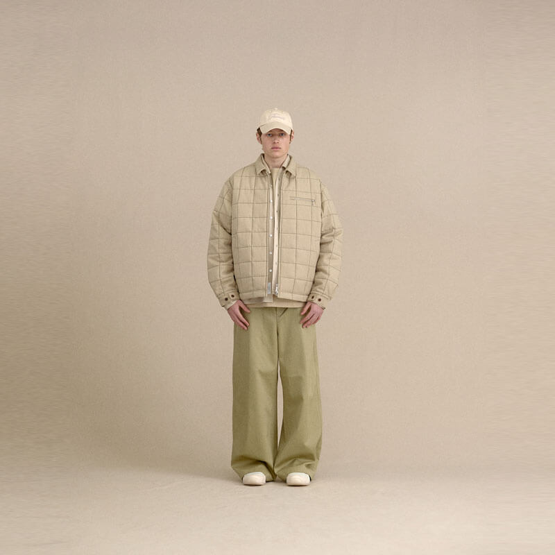 FARAH®︎ JAPAN Quilted Mechanic Jacket - Beige