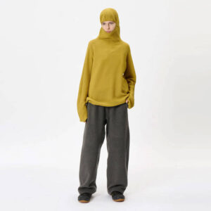 GOLDWIN 0 Perforated Wholegarment Knit Top - Bright Gold