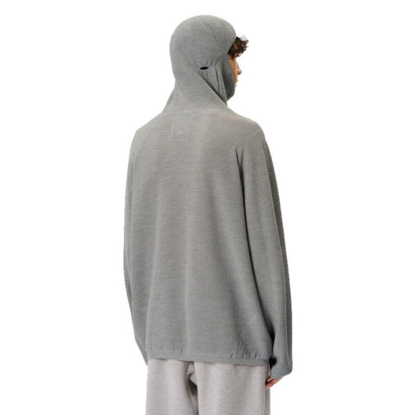GOLDWIN 0 Perforated Wholegarment Knit Top - Zinc Gray