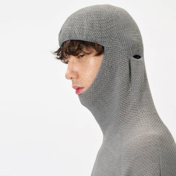GOLDWIN 0 Perforated Wholegarment Knit Top - Zinc Gray