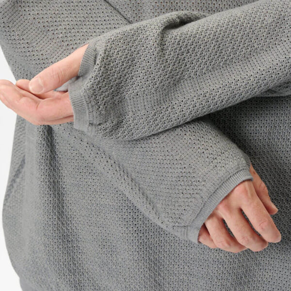 GOLDWIN 0 Perforated Wholegarment Knit Top - Zinc Gray