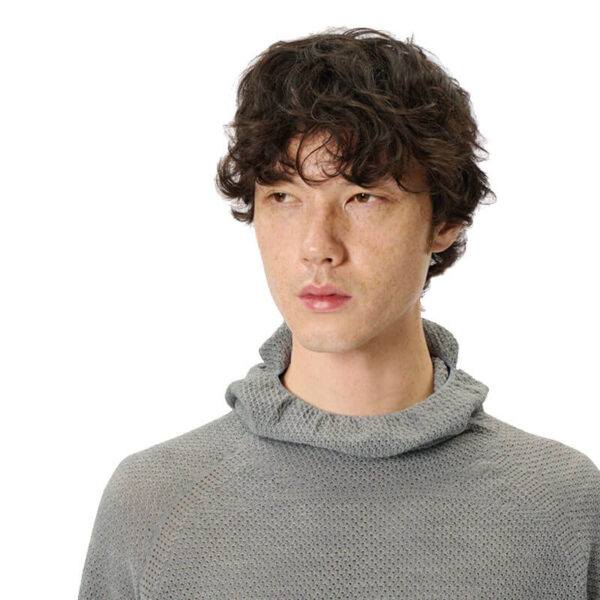 GOLDWIN 0 Perforated Wholegarment Knit Top - Zinc Gray