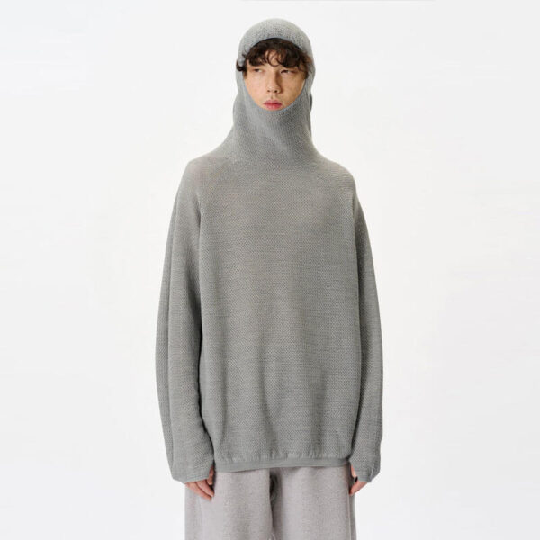 GOLDWIN 0 Perforated Wholegarment Knit Top - Zinc Gray