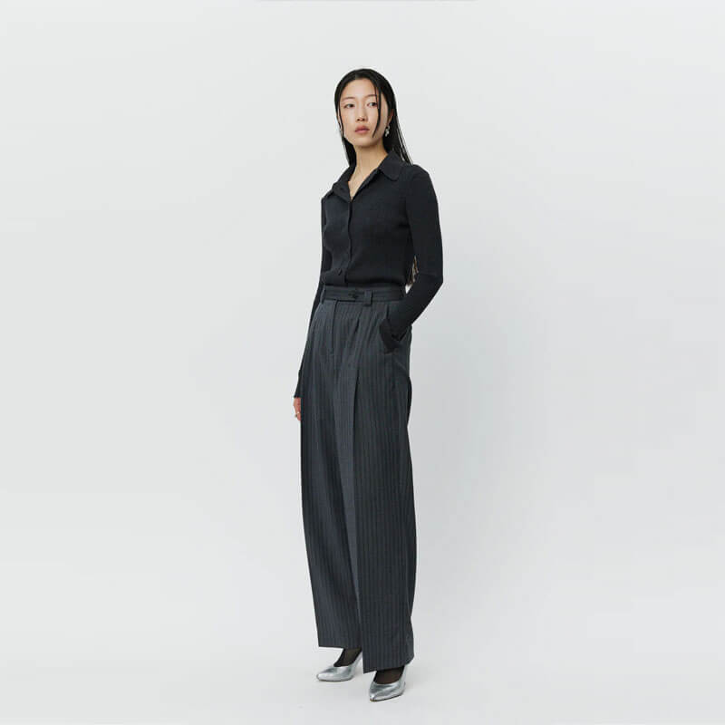 MFPEN Favorite Trouser - Wide Grey Double Stripe
