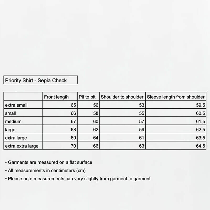 MFPEN Priority Shirt - Sepia Check