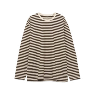NANAMICA COOLMAX Stripe LS Jersey - Brown