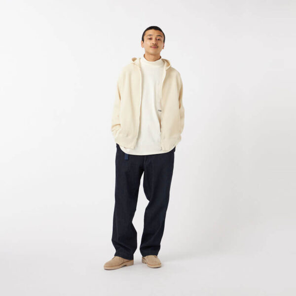 NANAMICA Zip-Up Thermal Hoodie - Navy