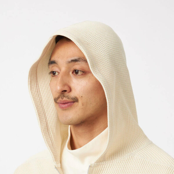 NANAMICA Zip-Up Thermal Hoodie - Navy